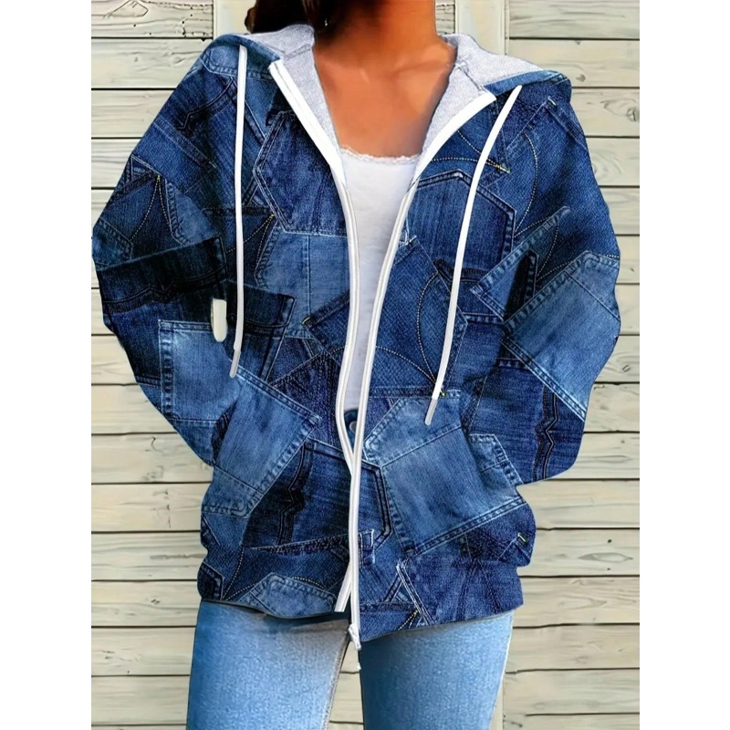 Sewing Jackets - Плюс размер 1XL-5XL, новые повседневные джинсовые