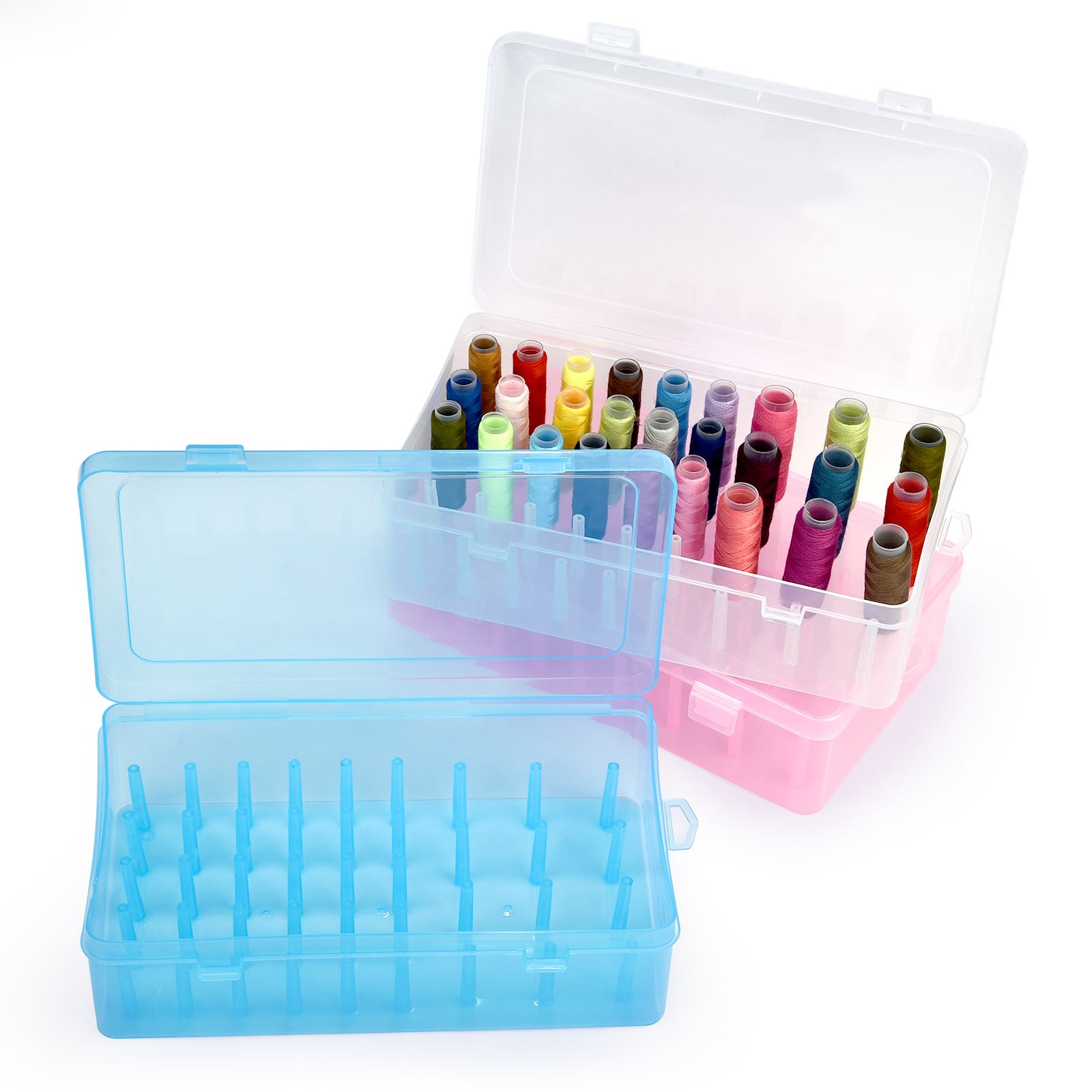 Bobbin Organizer Box - 42-осевая коробка для швейных ниток, бобины,