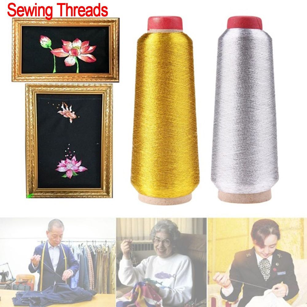 Золотые/серебряные нитки для в – обзор и цена Sewing Thread In Textile