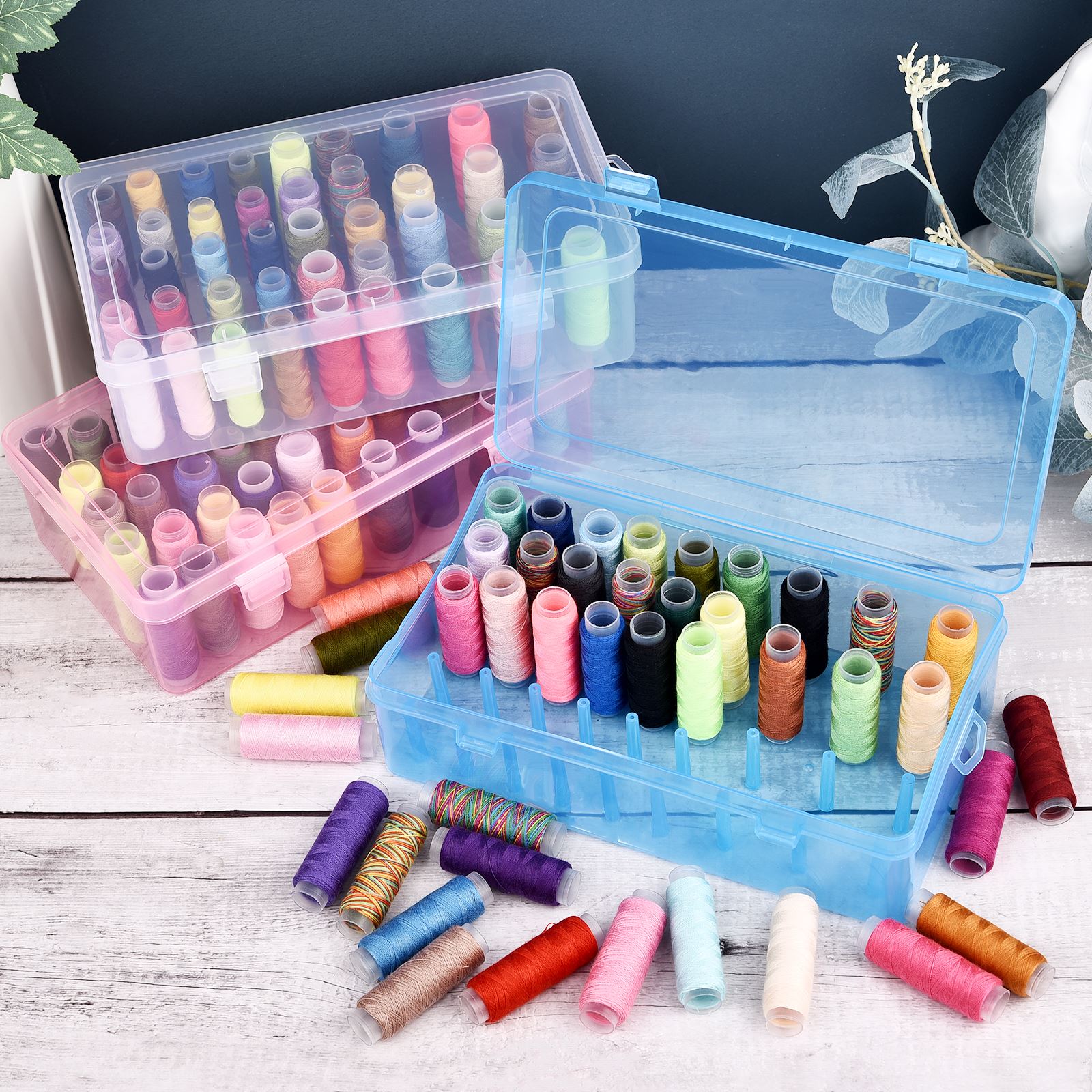 42-осевая коробка для швейных  – обзор и цена Bobbin Organizer Box