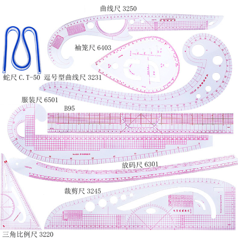 5/6/9 шт. набор портной измери – обзор и цена Sewing Gauge Ruler