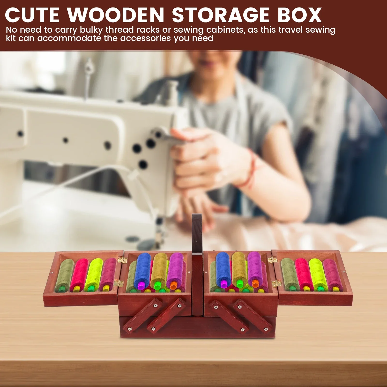 Расширяемый деревянный винтажн – обзор и цена Bobbin Organizer Box