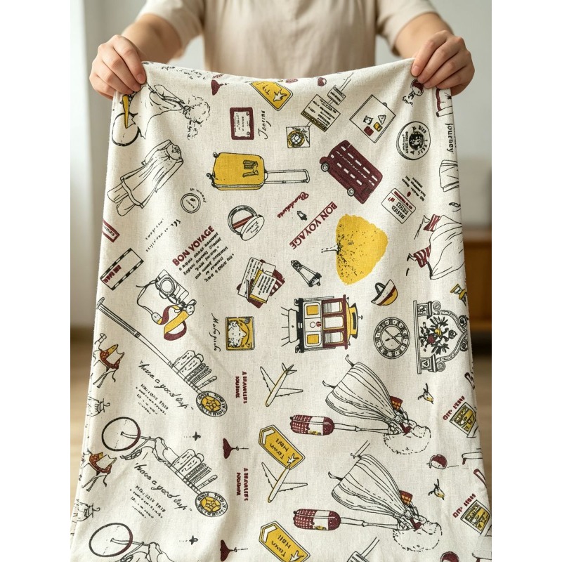 Смешанная ткань с принтом дево – обзор и цена Textile For Sewing